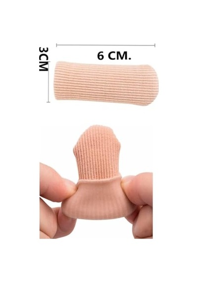 Tr Adet 6 Cm Ayak Başparmak Kemik Koruyucu Tırnak Batması Için Kumaş Kaplı Silikon Tüp Nasır Koruyucu Kumaş Kap