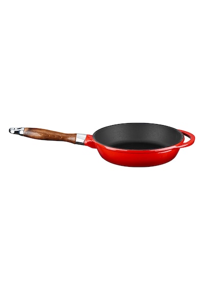 Lava Döküm Kızartma Tavası Ahşap Kulplu Çap(Ø)24cm