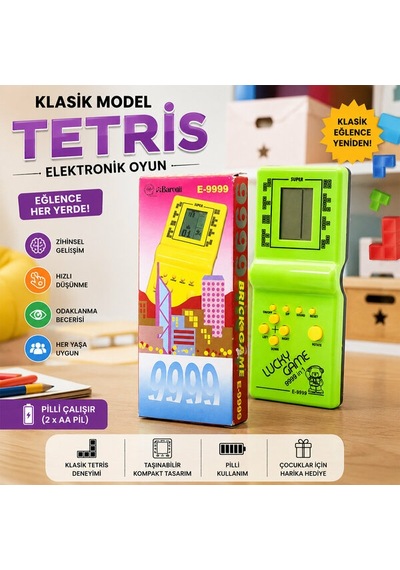 Tetris - 9999 Oyun - Nostaljik Oyun Konsolu 2