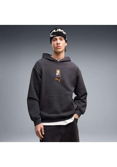 Puma Galatasaray Ftblculture Erkek Geniş Kesim Kapüşonlu Sweatshırt 786848 19 Gri