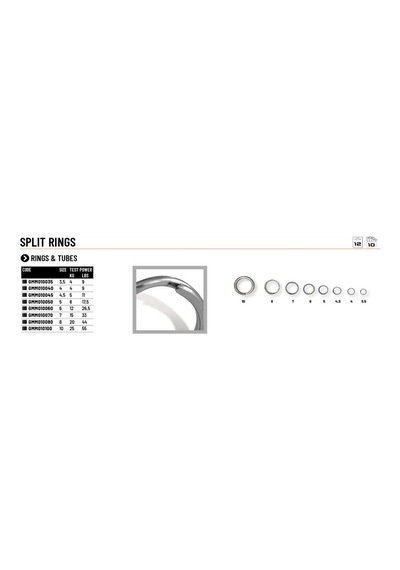 Colmic Split Ring 10p 8