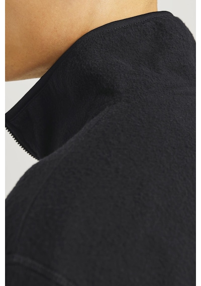 Jack & Jones Jjecorp Logo Fleece Quarter Zıp Siyah12258490 001