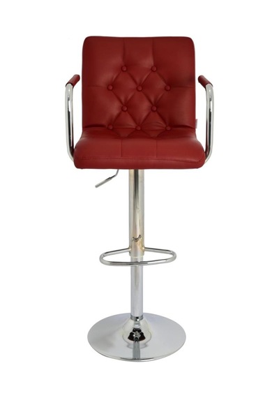 Bürocci Helen Bar Sandalyesi-Bordo-9519Q0102 Çok Renkli