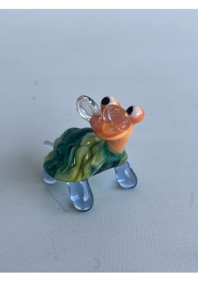 El Yapımı Murano Cam Kaplumbağa Biblo A41