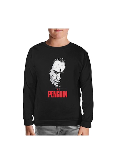 Lord Tshirt The Penguin Siyah Çocuk Sweatshirt 001