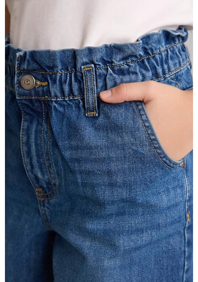 Defacto Paperbag Jean Pantolon Kız Çocuk G0256a826spnm28 Mavi-nm28