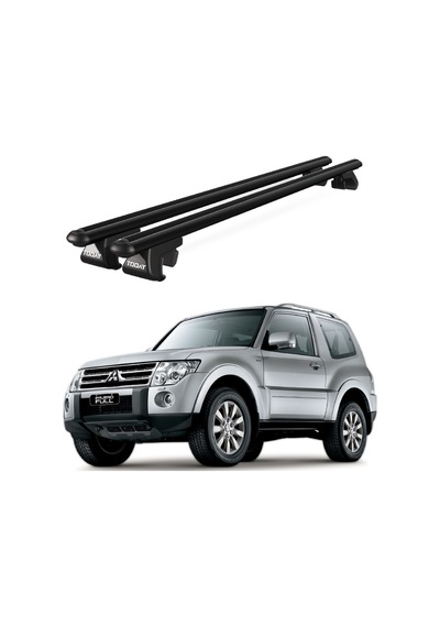 Venüs Mitsubishi Pajero 3d 2006-2011 Uyumlu Siyah Ara Atkı Port Bagaj Tavan Barı