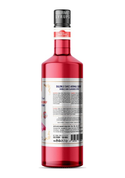 Nish Bubble Gum Aromalı Şurup 700 Ml - Pet Şişe
