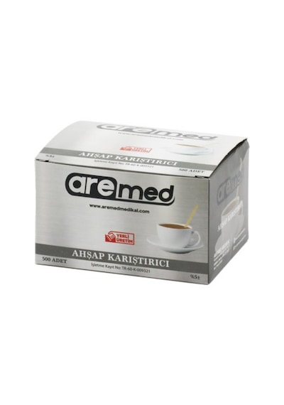 Ahşap Karıştırıcı 500'lü X 24 Paket Çay Kahve Karıştırıcı Tahta Kaşık