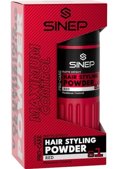 Sinep Toz Wax No:1 Strong Hold Kırmızı Red Maksimum Kontrol & Mat Görünüm 20 Gr