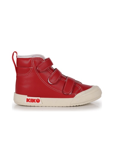Kiko Kids Garf Günlük Cırtlı Kız Çocuk Bot Ayakkabı Kırmızı Kırmızı