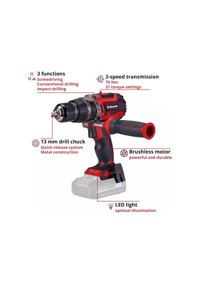 Professional Akülü Darbeli Vidalama Tp-cd 18/70 Li-i Bl 4514315