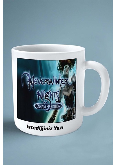 Never Winter Nights Oyun Baskılı Kupa Bardak Çift Taraflı Baskı Kişiye Özel Model 1 Çok Renkli