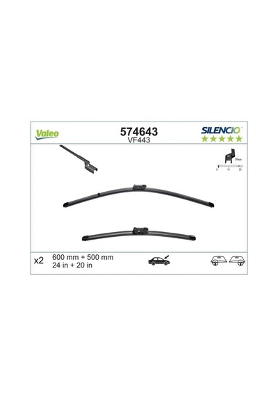 Bmw X6 30d On Silecek Seti 2012-2013 Valeo 574643