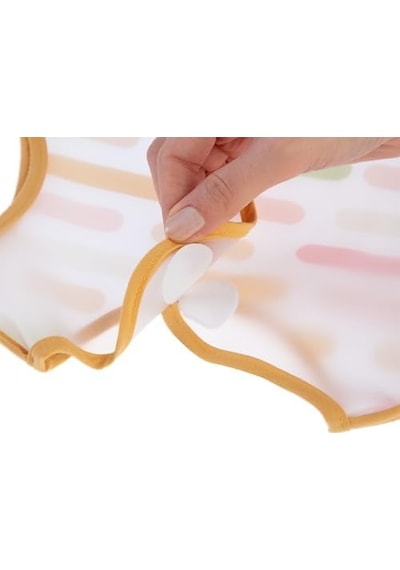 Leke Tutmaz Giymeli Önlük Pastel Şeritler