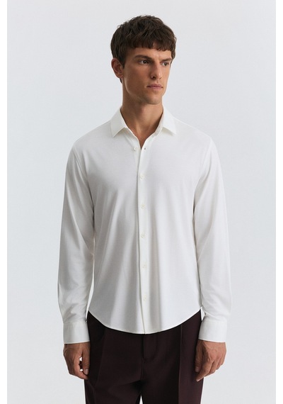 Antioch Comfort Slim Gömlek Ekru