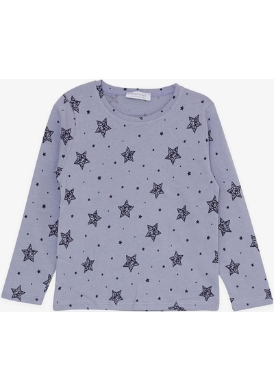 Macawı Breeze Kız Çocuk Pijama Takımı Yıldız Desenli 1.5-5 Yaş, Lila-lila Lila
