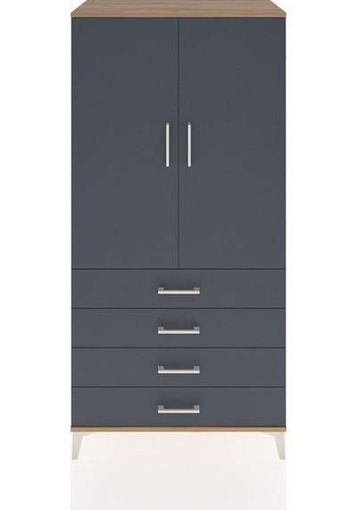 Hyperion Dolap Tek Raflı 4 Çekmeceli Tek Askılı 88x44x182 Çam-antrasit Atlas Çam Hyperion Dolap Tek Raflı 4 Çekmeceli Tek Askılı 88x44x182 Çam-antrasit Atlas Çam