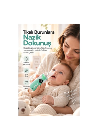 Robeve Auhma Elektrikli Bebek Burun Aspiratörü 3 Kademeli Burun Temizleme Cihazı, 3 Gıda Sınıfı Silikon Başlıklı, Rahatlatıcı Müzik Destekli, Sökülebilir Kolay Temizlenebilir Şarjlı Nazal Aspiratör Robeve Auhma Elektrikli Bebek Burun Aspiratörü 3 Kademeli Burun Temizleme Cihazı, 3 Gıda Sınıfı Silikon Başlıklı, Rahatlatıcı Müzik Destekli, Sökülebilir Kolay Temizlenebilir Şarjlı Nazal Aspiratör