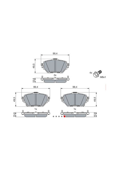 Disk Balata Toyota Corolla 1.6 1.8 Hibrit, Yaris Cross Ön - Bosch