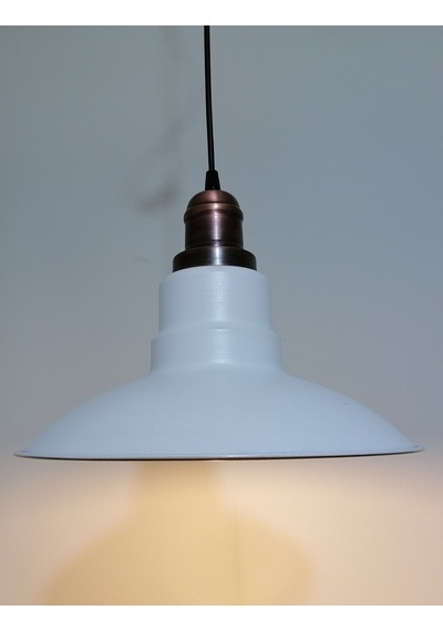 Riolight Retro Beyaz Içi Beyaz Tekli Metal Sarkıt Çap: 30Cm (538287862)
