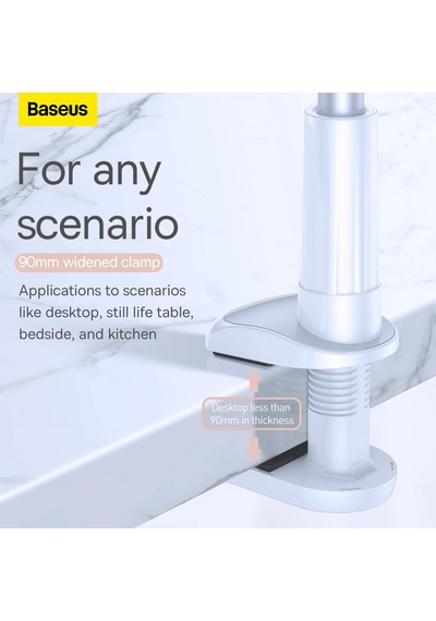 Baseus Unlimited, Masaüstü Katlanabilir Klipli Cep Telefonu Tutuc Siyah