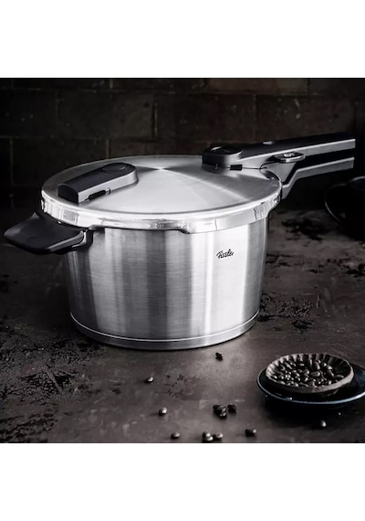 Fissler Vitaquick Premium 10 Litre Düdüklü Tencere Fissler Türkiye Garantili Gri