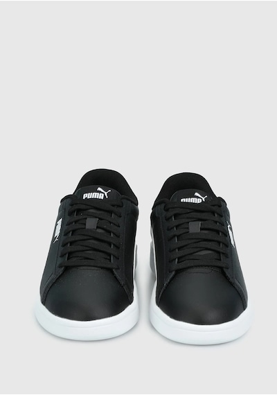 Puma Smash 3.0 L Erkek Günlük Ayakkabı 390987 Siyah Beyaz Siyah Beyaz