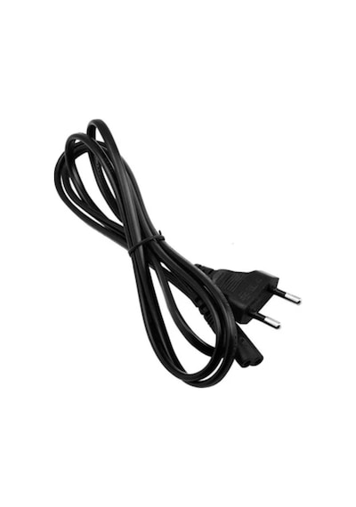 1.5 Metre Teyp Fişi 2x0,75 Mm 2 Pin 220v Adaptör Işıldak Laptop Yazıcı Power Güç Şarj Kablosu