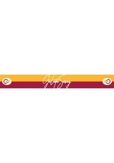Galatasaray Lisanslı Siyah Büyük Logolu T-shirt Ve Galatasaray Yazılı Şal Atkı Siyah