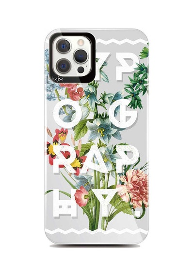 Teleplus Apple Uyumlu iPhone 12 Pro Max Kılıf Kajsa Flowers Floral Kapak