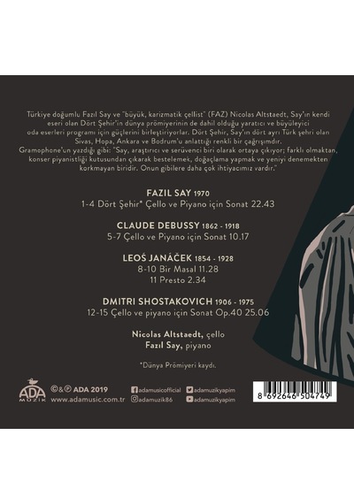 Fazıl Say & Nicolas Altstaedt – 4 Şehir (Cd)