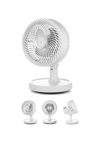 Mini Masaüstü Vantilatör Sessiz Çalışan 2 Kademeli Fan Otomatik Salınımlı