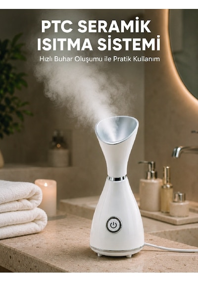 Nano İyonik Cilt Bakım Buhar Makinesi Ptc Isıtma Sistemli - Lisin