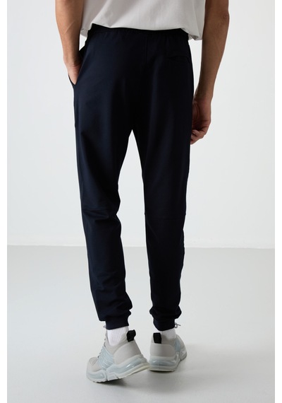 Tommy Life Lacivert Pamuklu Yumuşak Dokulu Comfort Fit Nakışlı Erkek Jogger - 82123 Lacivert