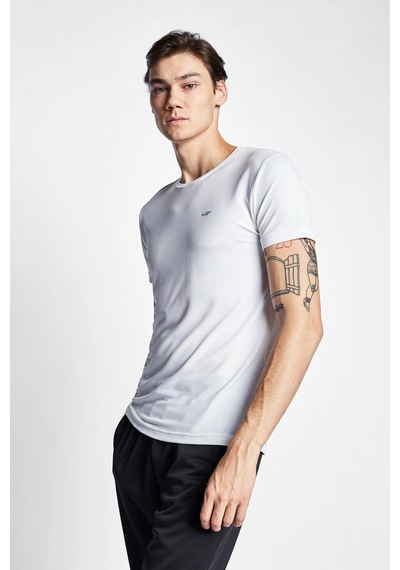Lescon Beyaz Erkek Kısa Kollu T-Shirt 23S-1294-23N