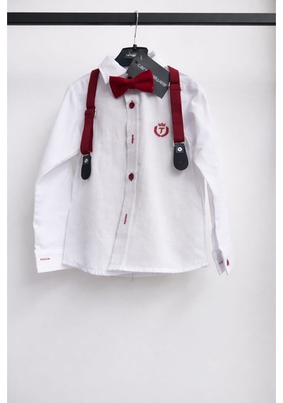 Carnaval Wear Keten Papyonlu Takım Bordo