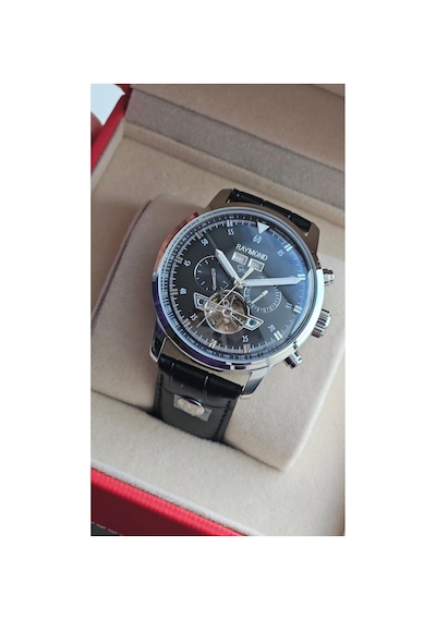 Yeni Rym-4122 Erkek Otomatik Kol Saati - Çelik Kasa Ve Deri Kordon - 2 Yıl Garanti Rose Gold