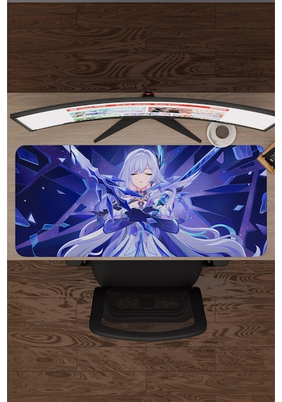 Skirk Genshin Impact Anime Gacha V1 - 90x40 Xxl Gaming Mouse Pad Fare Altlığı