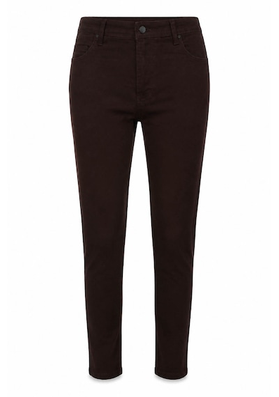 Double Skinny Kahverengi Kadın Jean Pantolon 1010b