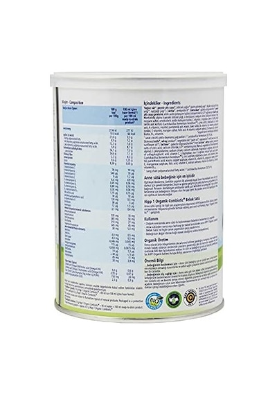 1 Organik Combiotic Bebek Sütü 350 Gr