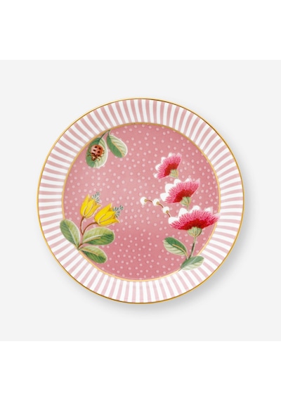 Pembe Porselen Çay Tabağı 9 Cm