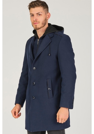 Plt8406 Dewberry Erkek Palto-Lacivert
