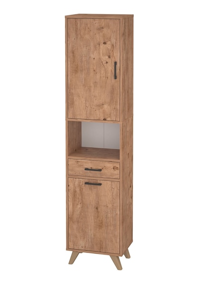 Bofigo Çok Amaçlı Dolap Banyo Dolabı Kirli Çamaşır Sepeti Dolabı Şelale Çam