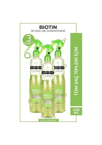 Morfose Biotin Sıvı Saç Kremi 400 Ml 3 Adet