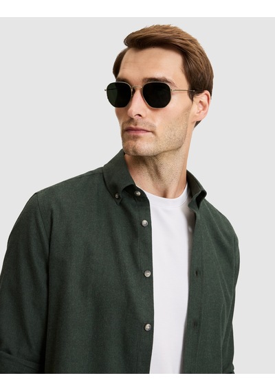 Pierre Cardin Yeşil Slim Fit Uzun Kollu Gömlek 50333841-vr054