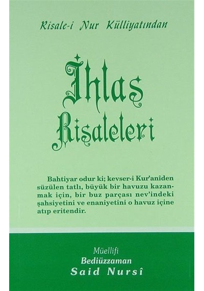 İhlas Risaleleri - Orta Boy (Kod:433) / Bediüzzaman Said Nursi