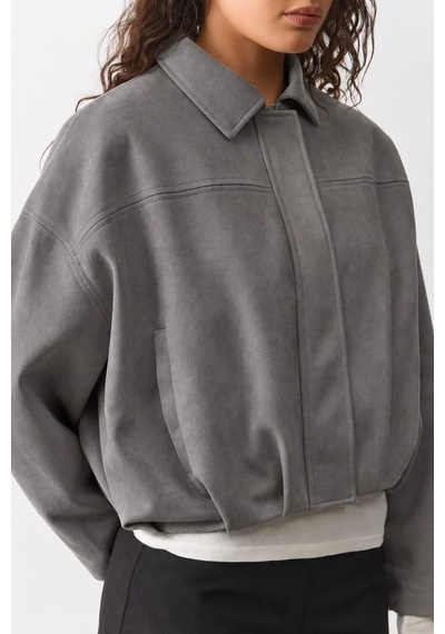 Madmext Füme Süet Bomber Kadın Ceket Mg2903