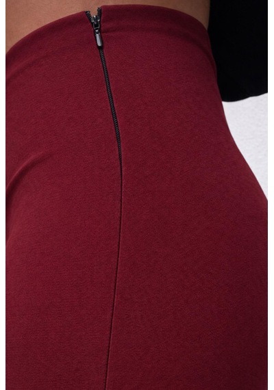 Axxel Kadın Bordo 2 İplik Yüksek Bel Eşofman Pantolon-p2249 Bordo
