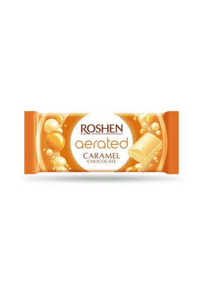 Roshen Aerated Bubble Caramel Chocolate 80 Gr 3'lü